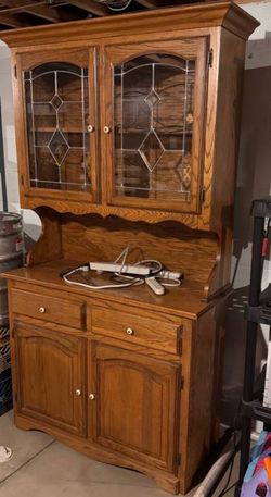Oak hutch