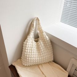 White puff bag