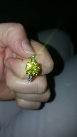 Amoureux 3.8 CT Citrine Sterling Silver Ring