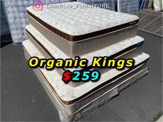 12in King Size Organic Cloud Comfort Europillow Top Mattress