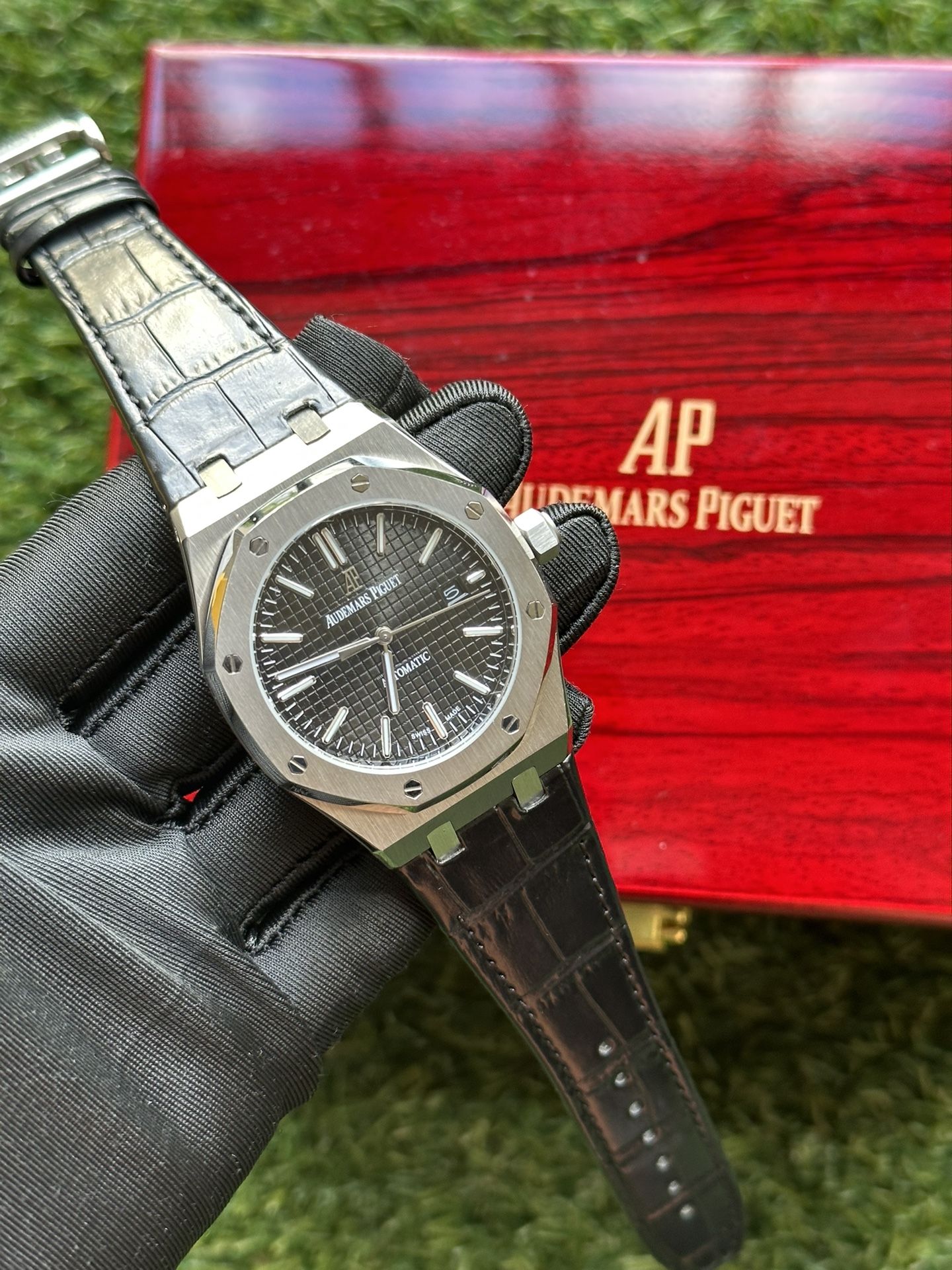 Luxury Leather Band AP Watch For Men