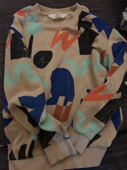 H&M boys colorful sweater size 6-7
