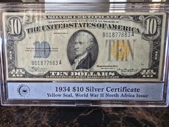 1934A North Africa WWII Emergency Issue Error note
