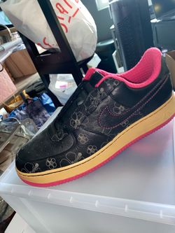 Nike Air Force 1 Low Floral Black Pink