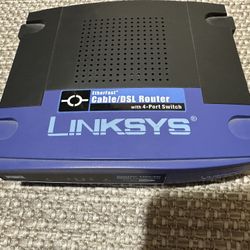 Linksys  Cable/DSL Router with 4 Port Switch