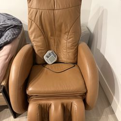Massage Chair!! All Leather In Good Condition!!