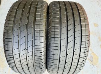 Two Tires 255/40/20 Goodyear Eagle F1 Acoustic EV like new with 96% Left Tesla Model Y Pair