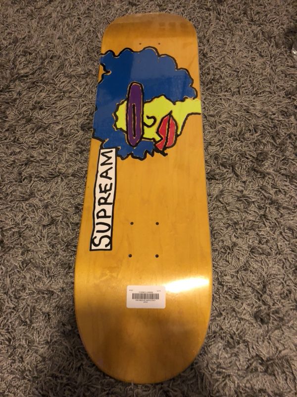 Supreme Skateboard Deck - Gonz Art - Supream Yellow Stain - 8.375