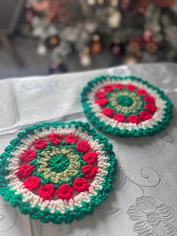 Christmass  Doillies  Croshet