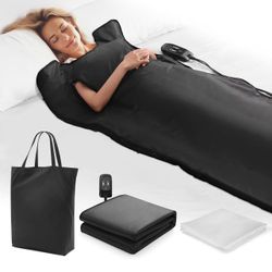 Infrared Sauna Blanket, 20-60 Minutes Timer, 6 ft x 2.65 ft