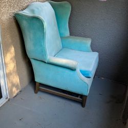 heavy blue chair
