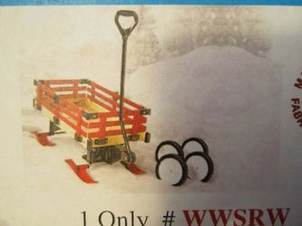 Millside Canadian Made Convertible Wooden Sleigh / Wagon WWSRW 16 x 34