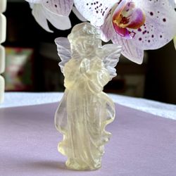 Yellow Fluorite Angel