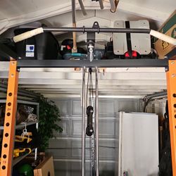 Lifting Cage With 2 Pulleys Bench And Weights