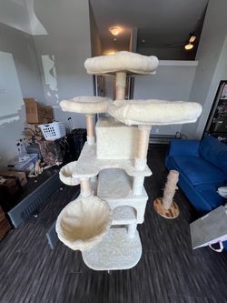 Large Multi-Level Cat Tree Tower