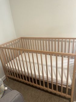 Ikea baby Crib with Mattress