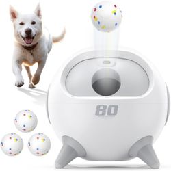 uahpet iRetriever Automatic Dog Ball Launcher with Obstacle Detection, 2 Launch Modes, 4 Adjustable Distances Ball Thrower Launcher for Medium & Large