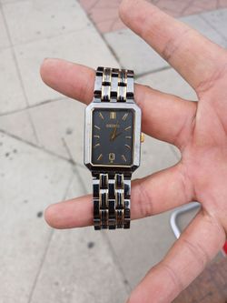 Seiko  Black/Gold Tone Stainless Steel Watch
