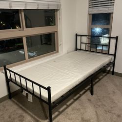 Twin Bed With Mattress 