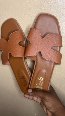 Shein Tan Slide Sandals