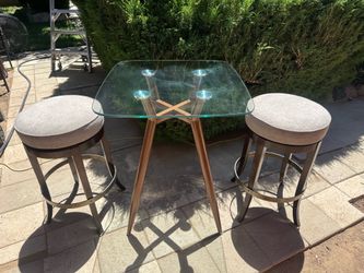 Tall Table Set with Two Chairs