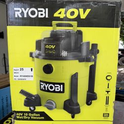 40v Cordless Wet/Dry Vacuum 10 Gal - NEW