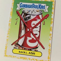 GPK 2018 Garbage Pail Kids We Hate the '80s Culture Sticker GOLD #1b #/50