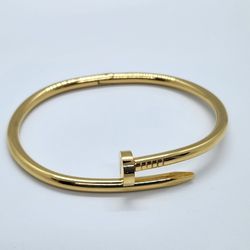 Nail Love Gold Bracelet Stainless Steel Gold Plated