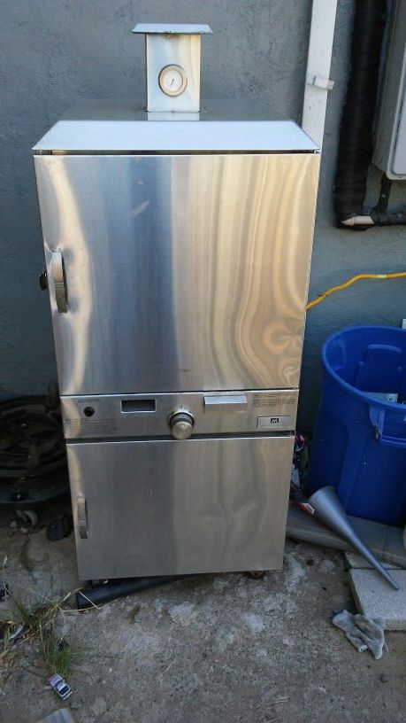 200 today only M professional stainless lp smoker