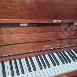 Kohler and Campbell Upright Wooden Piano - Fully Working