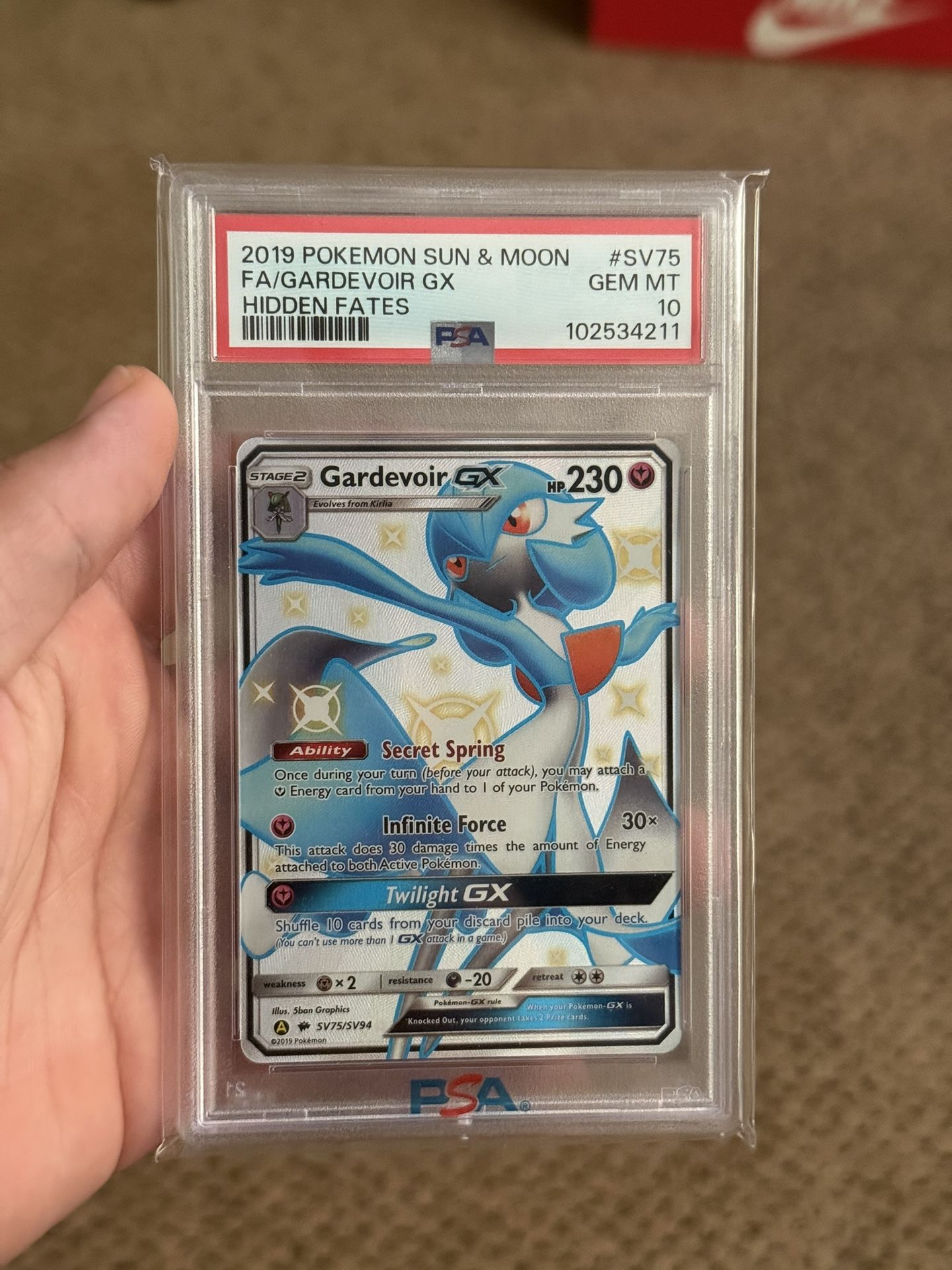 Pokémon Gardevoir GX PSA 10