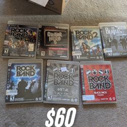 PlayStation 3 ps3 video game lot of 7, used games