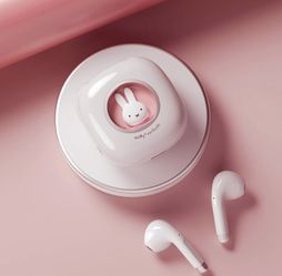 Miffy Earbuds (Pink) Wireless Bluetooth