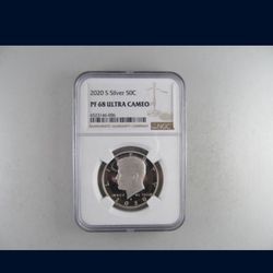 2020-S Kennedy Silver Proof Half Dollar, NGC PF-68 -- KEY DATE COIN!