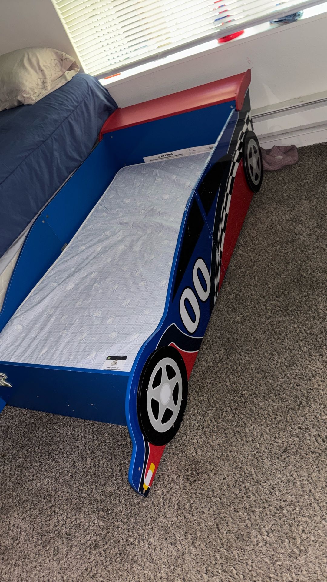 Race car Toddler Bed And Mattress