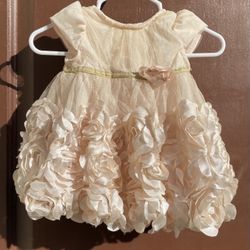 Baby Ruffled Holiday Dress 0-3 Months .