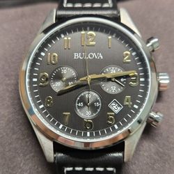 Bulova Classic Chronograph – Black & Gold – NEW! NUEVO!