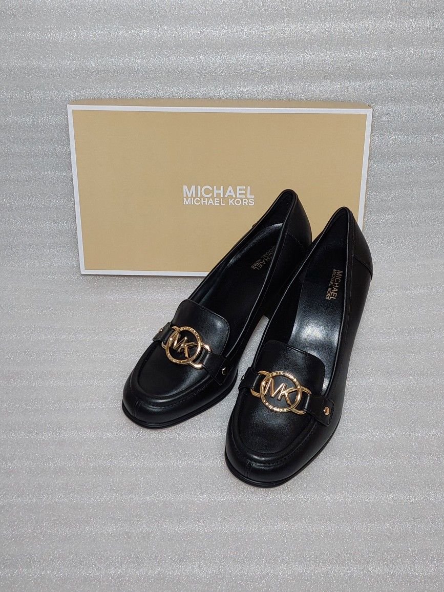 MICHAEL KORS designer heels pumps. Size 8.5 women's shoes. Black. Brand new in box 