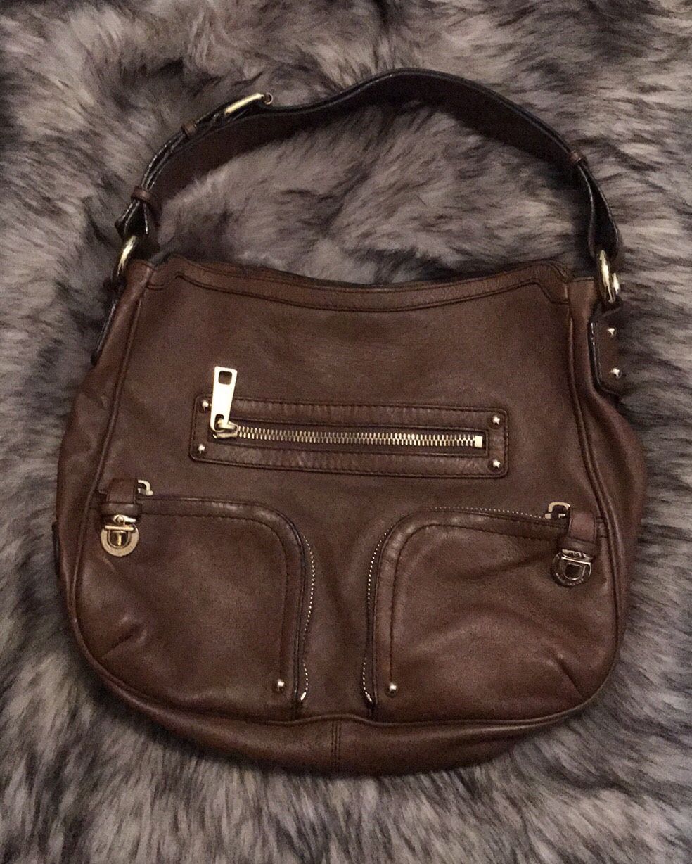 Marc Jacobs Brown Leather Hobo Handbag