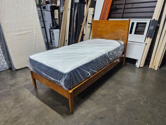 Twin XL bed frame and mattress