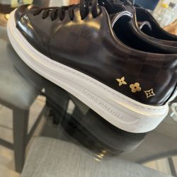 Louis Vuitton Beverly Hills patent leather trainers