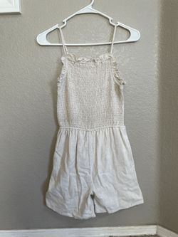 Girls Beige Jumpsuit - Brand New