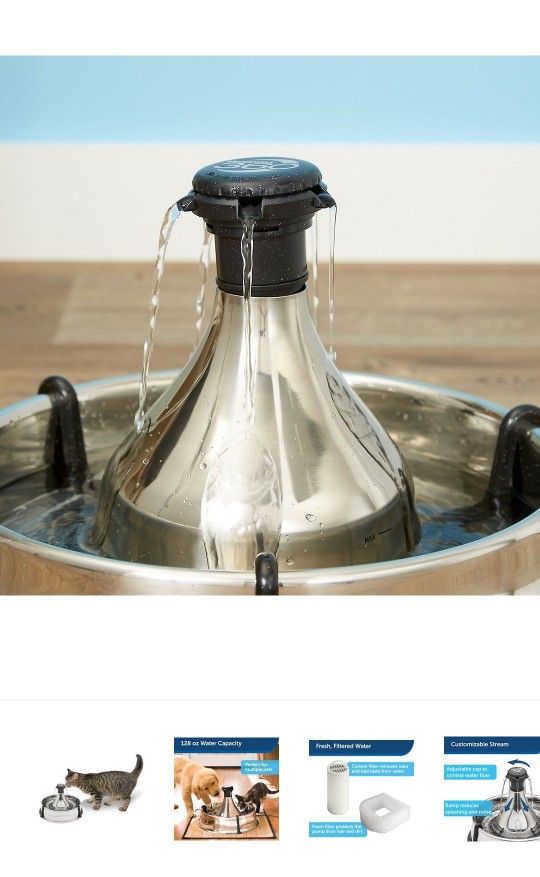 Drinkwell 360 Stainless Steel Pet Fountain