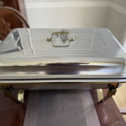 Chafing Dish Buffet Set 2 Pack: TINANA 8QT Stainless Steel Chafing Dishes for Buffet, Chafers and Buffet Warmers Sets for Parties, Events, Wedding, Ca