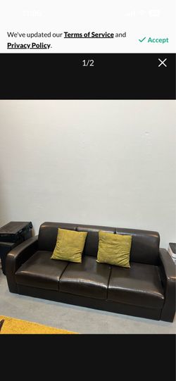 Leather couch