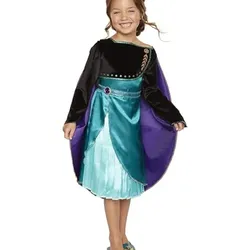DISNEY BRAND FROZEN 2 QUEEN ANNA CORONATION DRESS WITH CAPE Costume