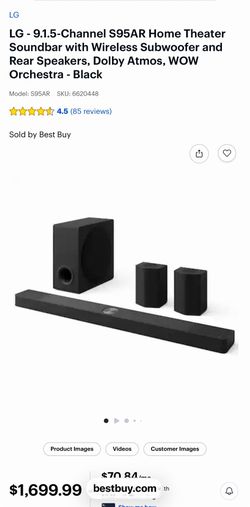 Lg soundbar with sub