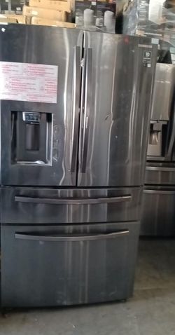 Samsung 4 Door Counter Depth Black Refrigerator
