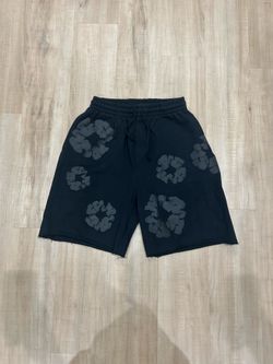 Monochrome Denim Tear Shorts Size S-M-XL