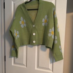 Green Cardigan (one Size) 375 & Pellicano